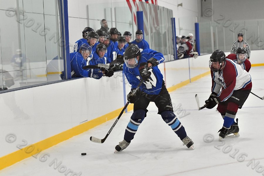 Wheaton College Men\'s Ice Hockey vs Middlesex Community College. - Photo By: KEITH NORDSTROM
